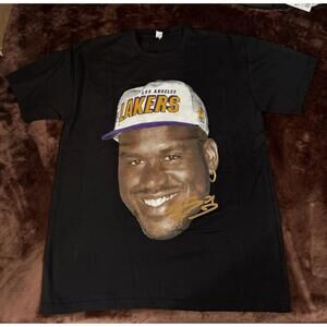 Shaquille Oneil Big Face T-Shirt Los Angeles Lakers Legend Mens 2Xl